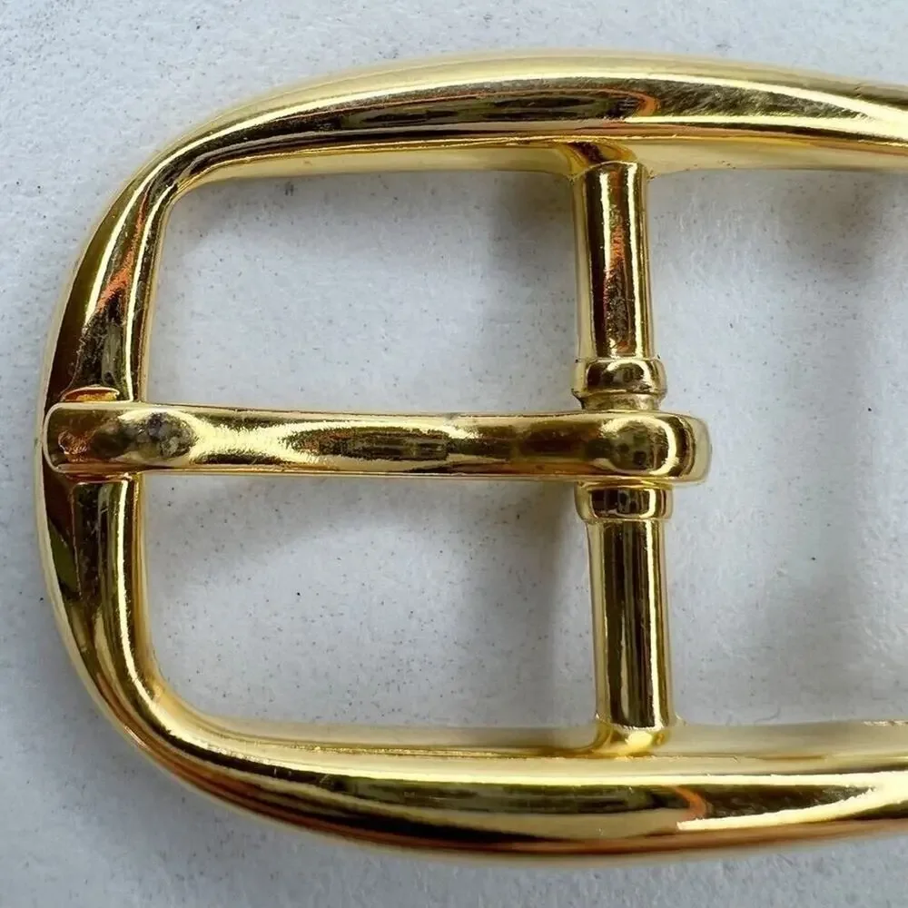 Vintage Gold Tone Simple Basic Belt Buckle for up to 1 Inch Belt